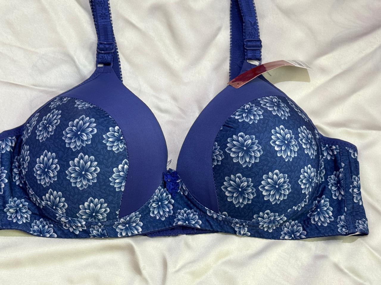 Plus size Printed Single padded Bras Cup D