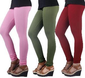 Stitched Bottoms 1 Piece Plain Cotton Jersey Tights