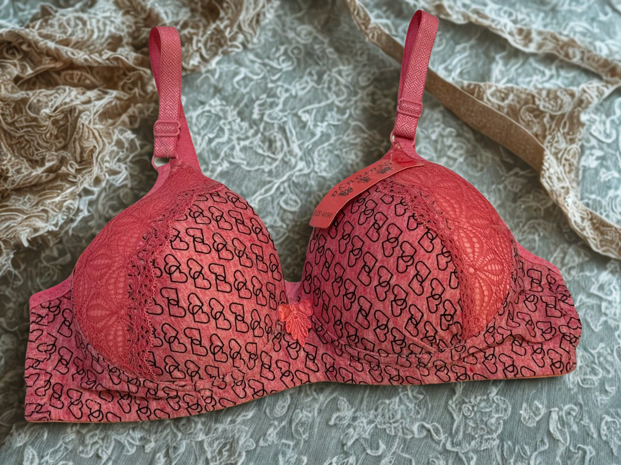 Cotton Printed Bra – Single Padded | Affordable Everyday Wear