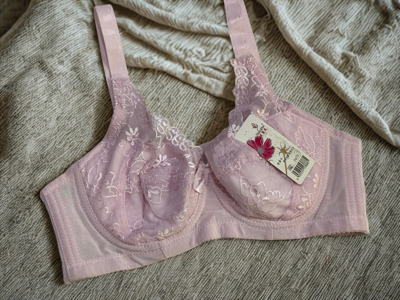 Sexy Lace Underwire Bow Push-Up Bra – Nylon/Spandex Bralette