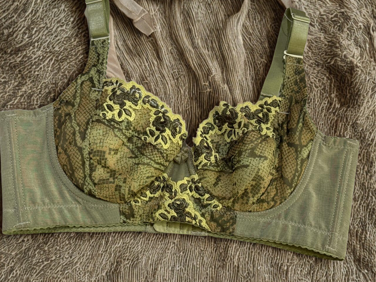 Sexy Lace Underwire Bow Push-Up Bra – Nylon/Spandex Bralette