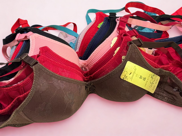 Economy Multi-Colour Single Padded Bras for Women – Affordable Pack (Sizes 32–42)