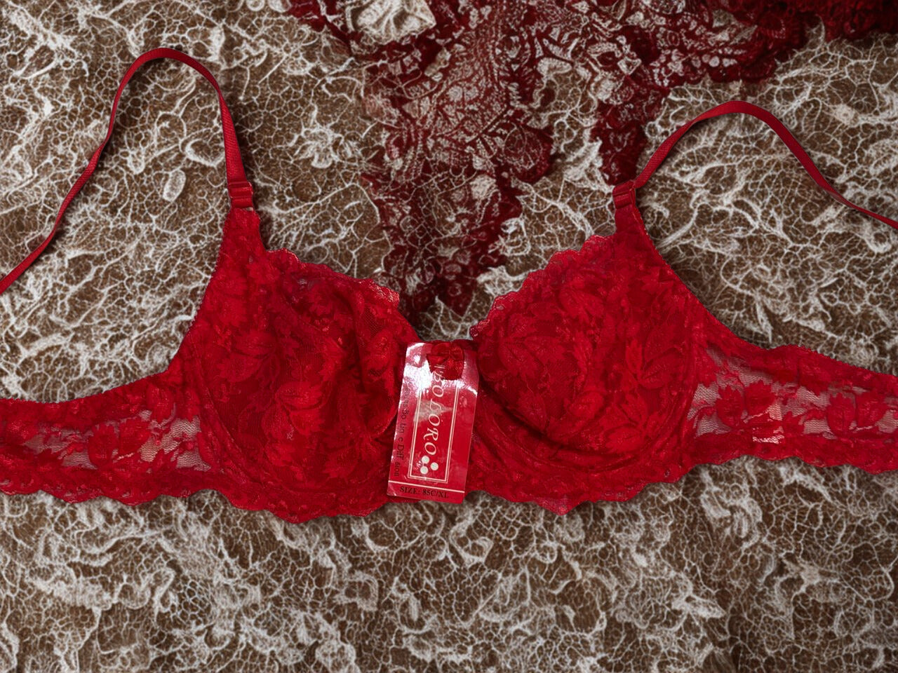 Sexy Lace Underwire Bow Push-Up Bra – Nylon/Spandex Bralette