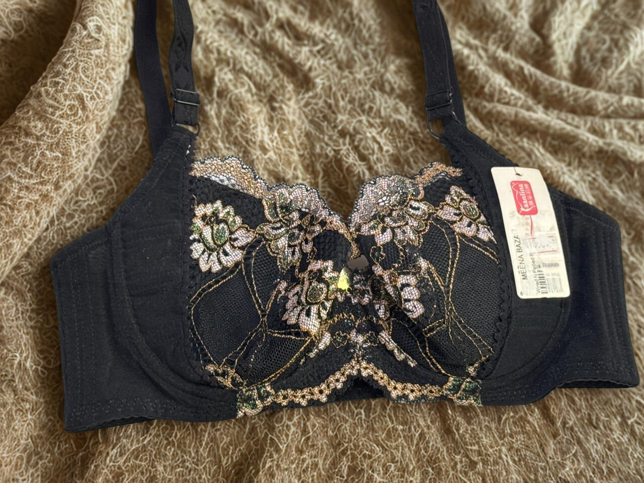Sexy Lace Underwire Bow Push-Up Bra – Nylon/Spandex Bralette