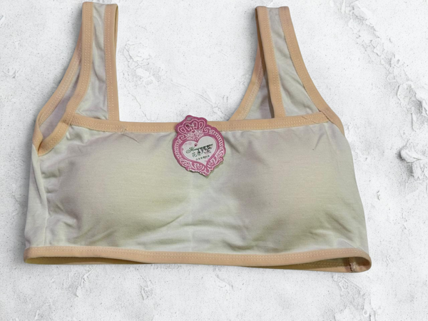Light Padded Cotton Sports Bra for Teen Girls – Wireless & Breathable