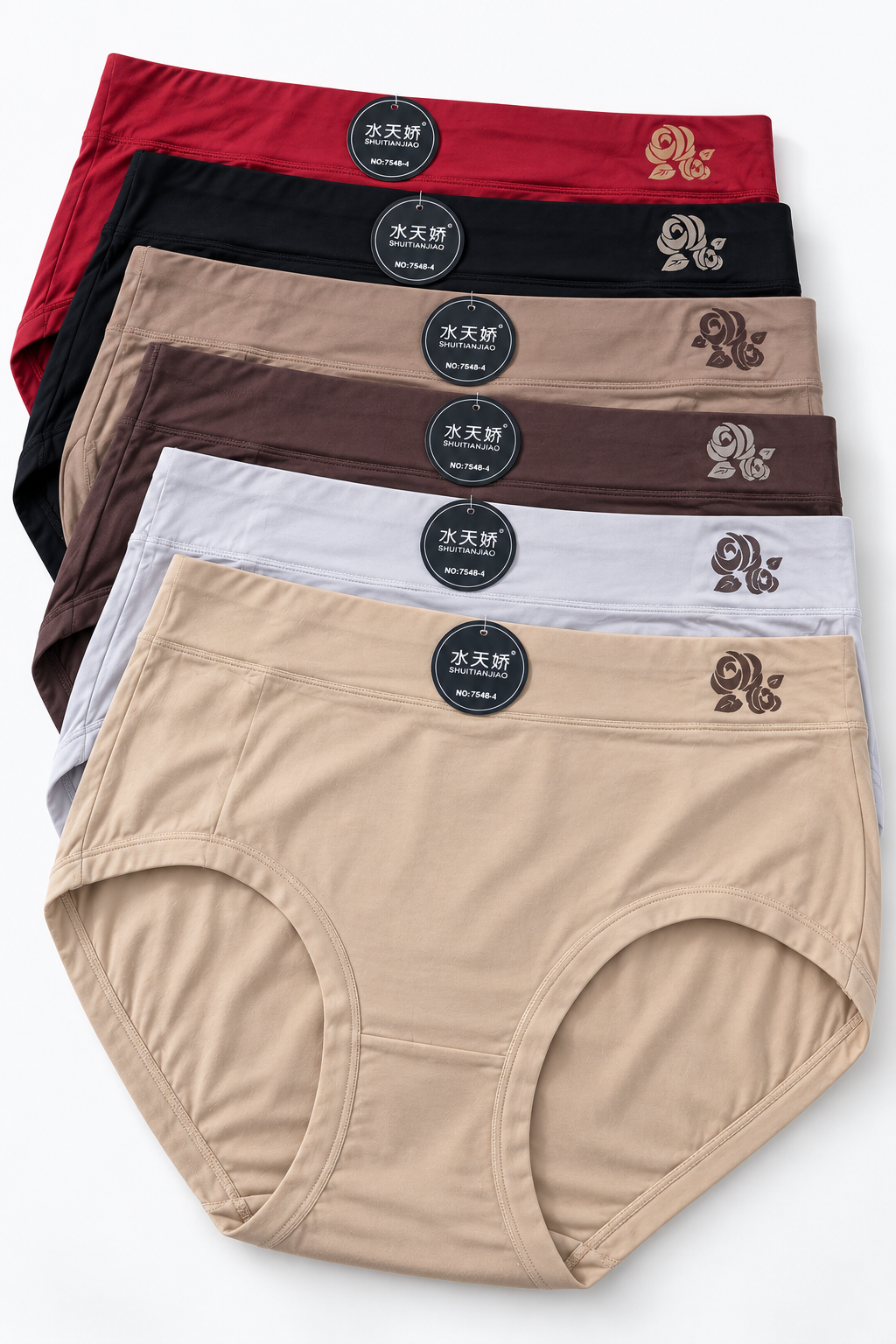 Pack of 2 Plus Size Women’s Seamless Modal Panties – One Size L–XXL – Random Colors