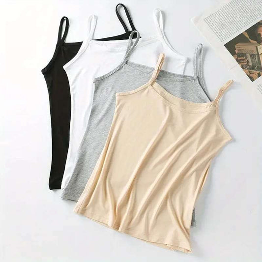Camisole Top For Women, Girls (Black, Skin, White)