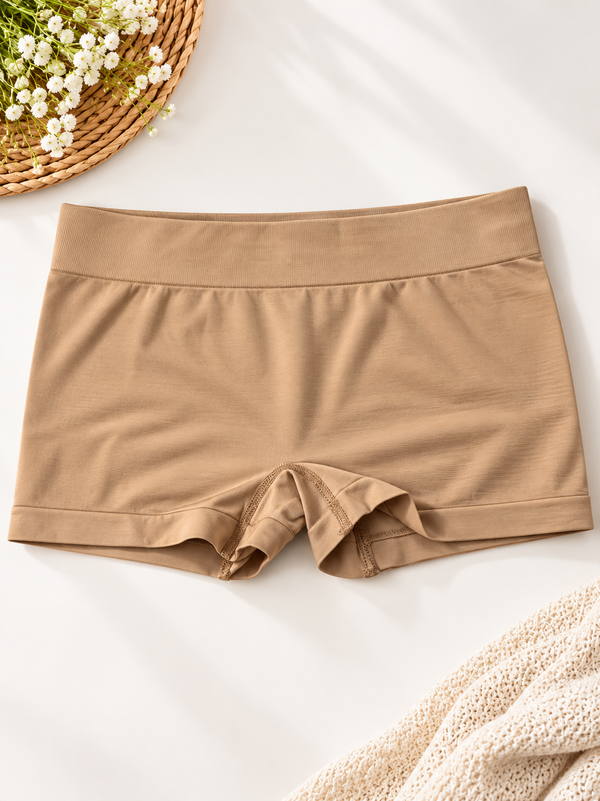 Pack of 2 High Waist Boxer Panties for Women – Seamless Comfort Breathable Underwear (Pakistan)