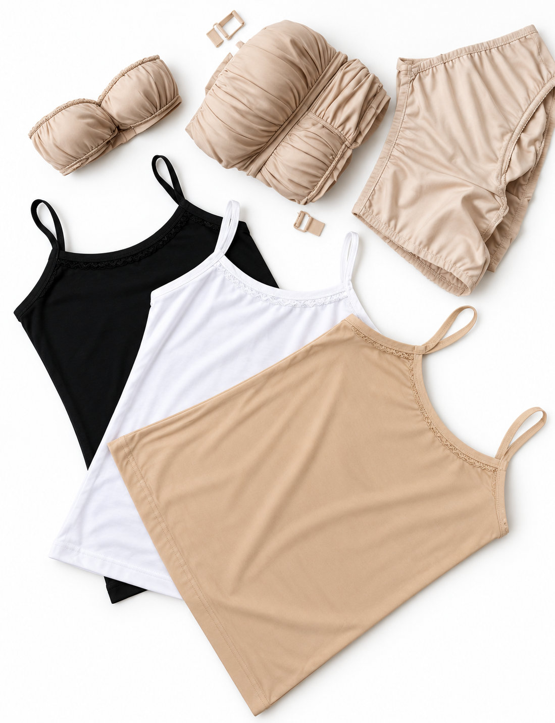 Women’s Cotton Spaghetti Strap Camisole – Slim Fit Daily Wear Tank Top