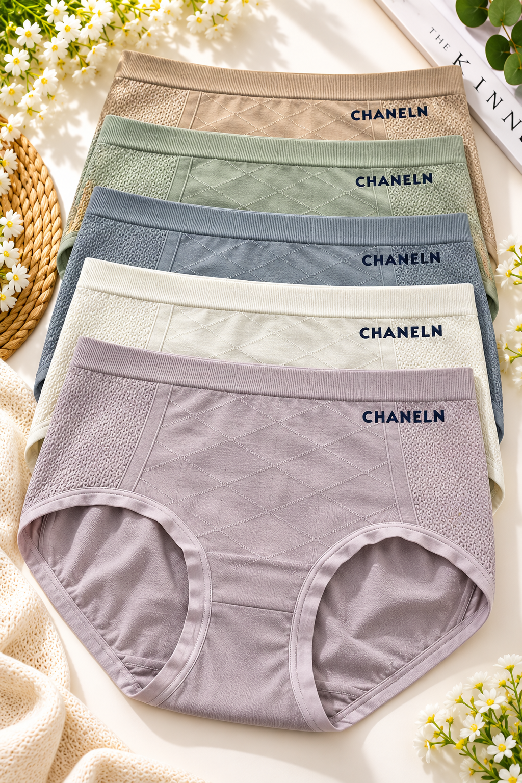 Pack of 2 Women’s Premium Cotton Mid Waist Panties – Soft Stretch Breathable Underwear – Free Size (Best Fit S, M, L)