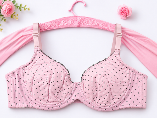 Pack of 2 Front Open Light Padded Cotton Bras with Ring – B & C Cup | Sizes 32–40