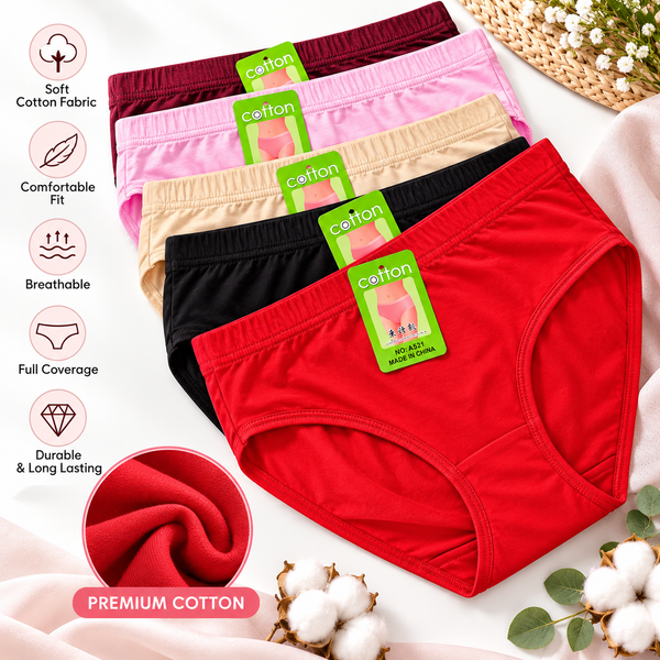 Women's Soft Cotton Panties – Full Coverage Briefs | Pack of 2 & 4