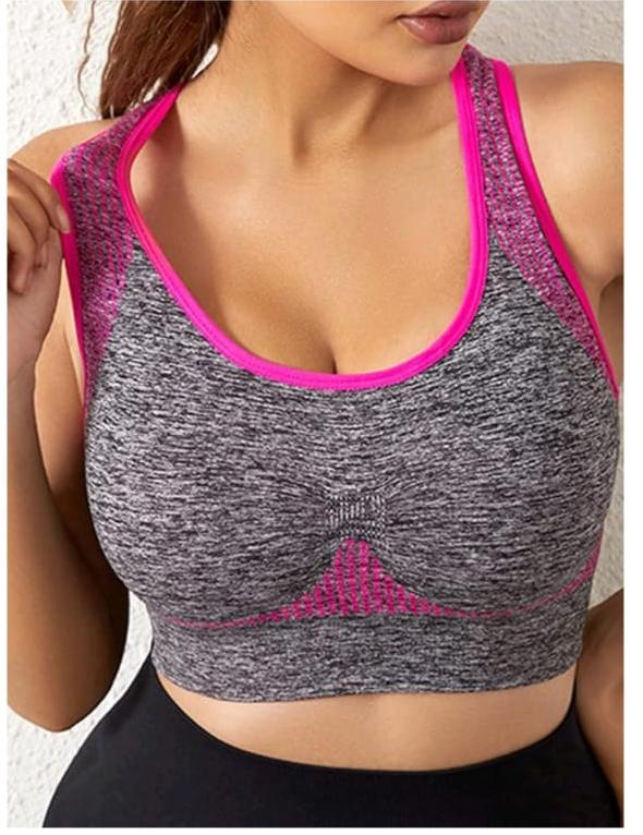 Silken Cross-Buy Sports Bra – Non-Wired, Padded, Adjustable Straps