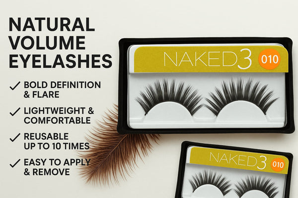 NAKED3 010 Natural Volume Eyelashes – Bold Definition & Lightweight Fit
