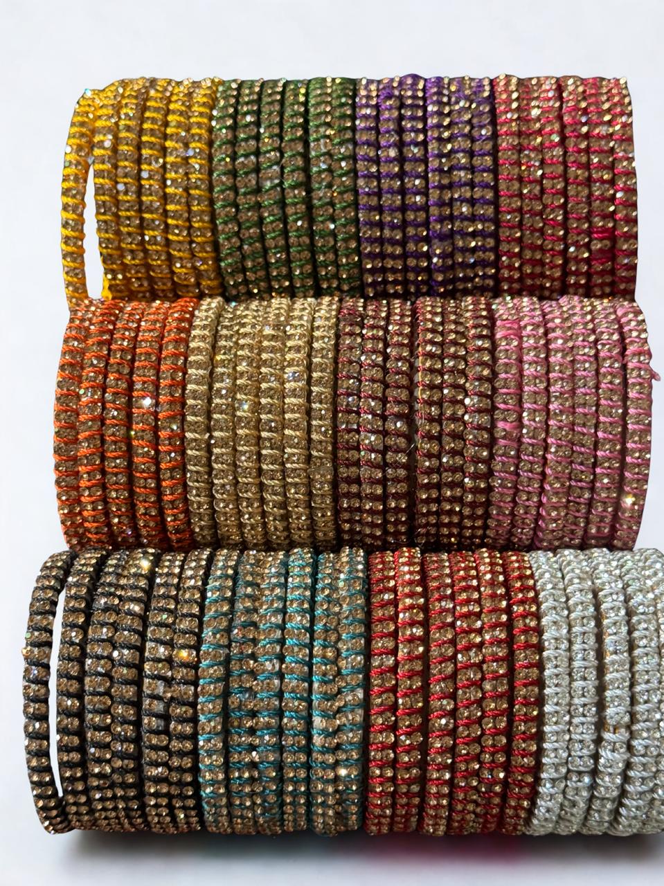 Kids Bangles Set – Pack of 4 | Sparkling Crystal Bangles