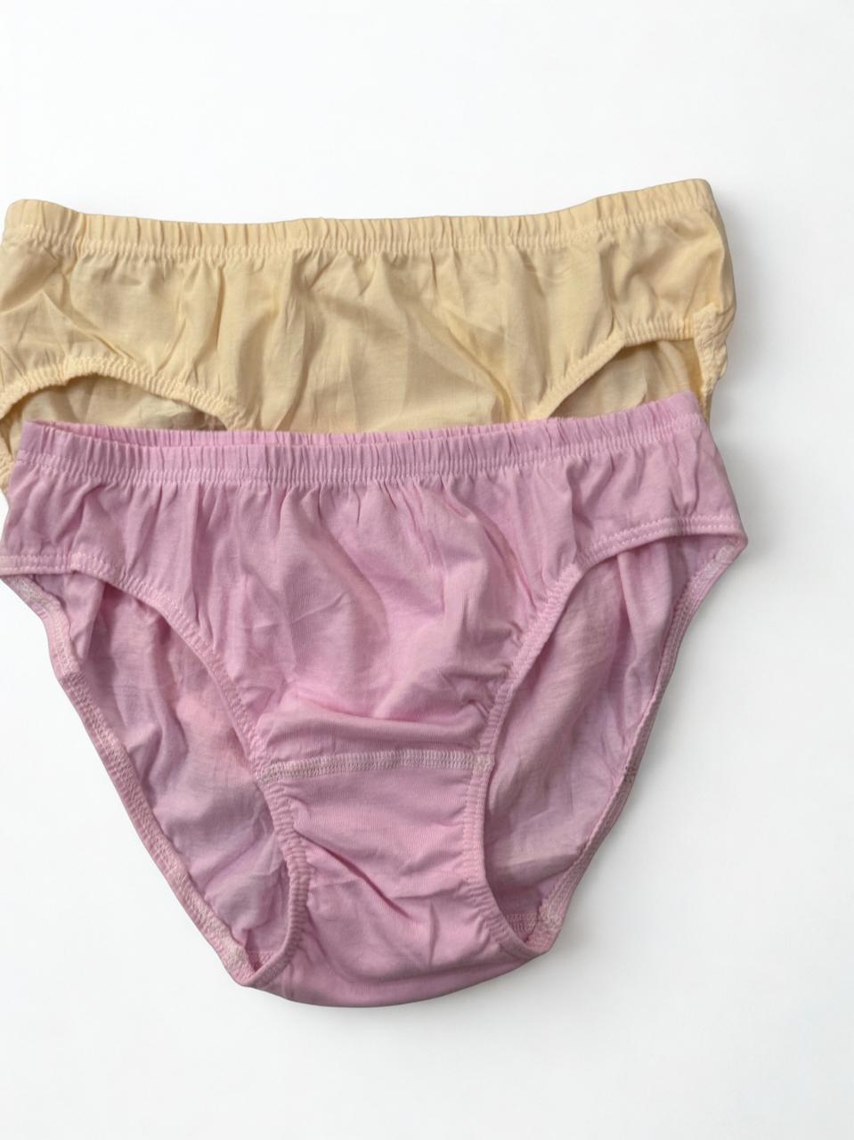 Pack of 2 Cotton Underwear for Women – Skin & Pink | Small to Medium Fit
