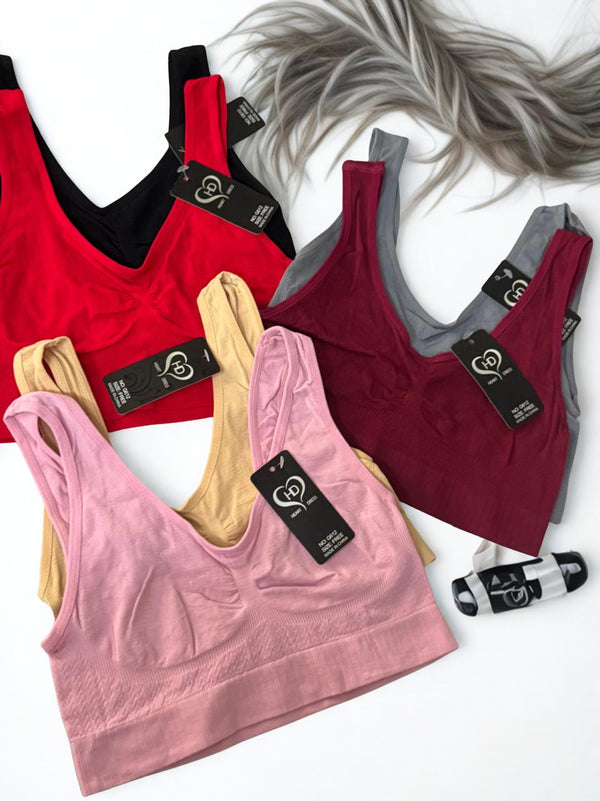 Pack of 2 Air Bras – Free Size | Seamless Comfort Bra for Women | Multi Colors | Wire-Free Soft Stretch Fabric