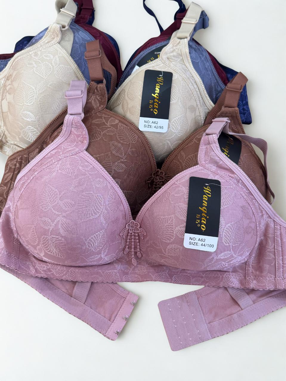 ack of 2 D Cup Full Coverage Bras – Comfortable Non-Padded Support Bras (34D–42D)