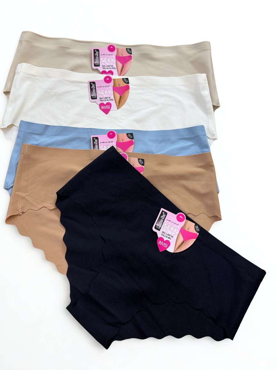 Pack of 2 Seamless Invisible Panties – No Line Laser Cut Underwear (S–XXL)