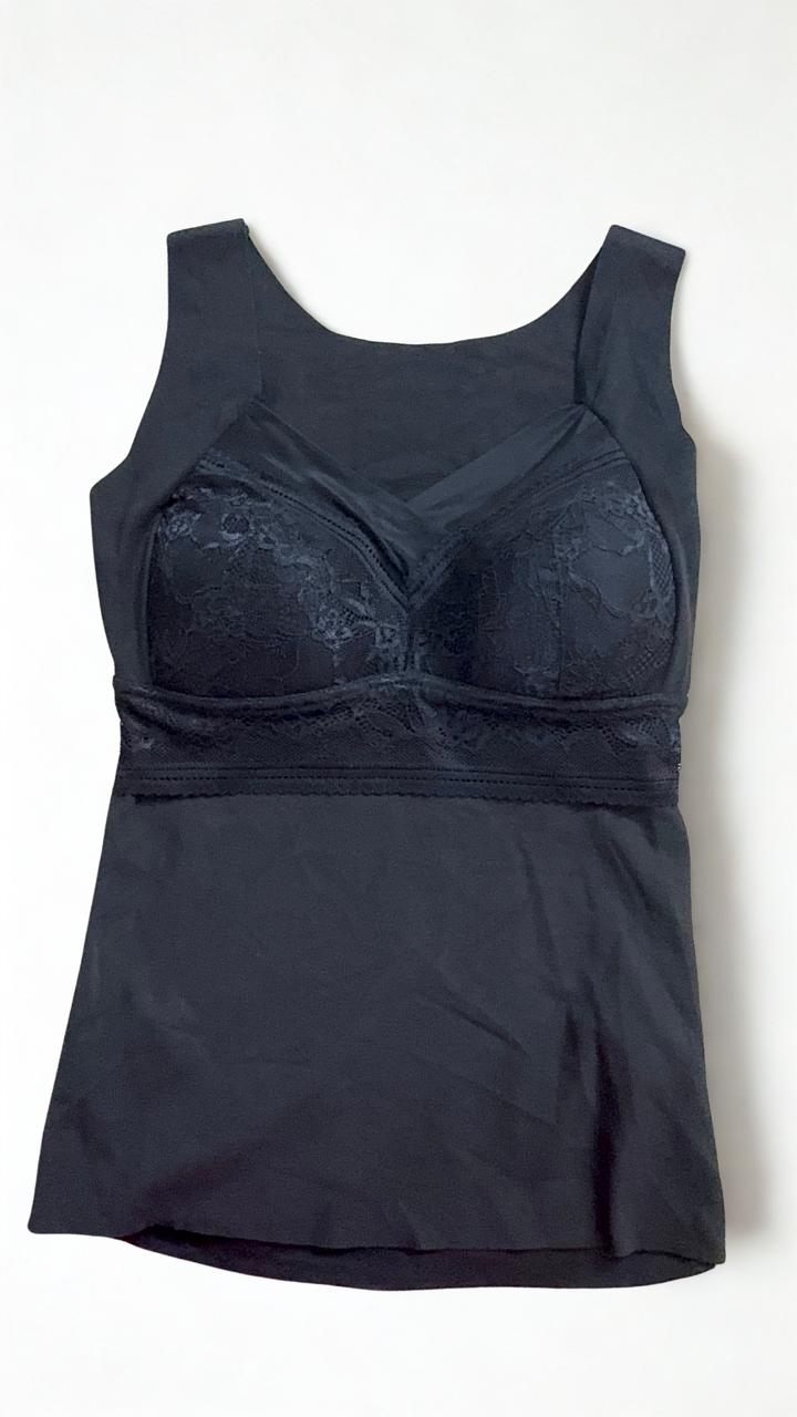 Silken Women's Stretch Jersey Camisole with Built-In Light Padded Bra | Free Size | Multi Colors