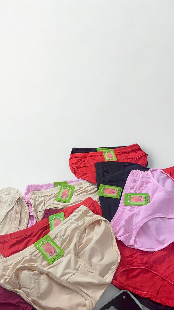 Silken Pack of 4 Women's  Brief Panties – Soft Stretch Everyday Underwear – Multi Color Bundle