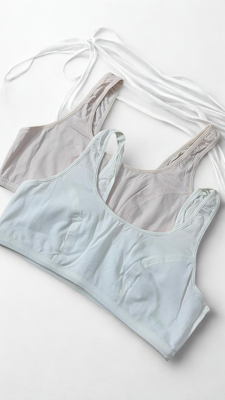 Pack of 2 Women’s Light Padded Wireless Bras – Comfortable Everyday Bra – S–L