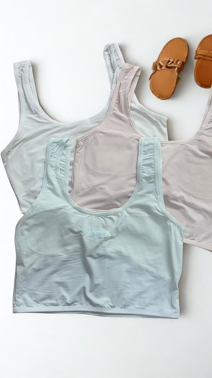 Pack of 3 Teen Girls Light Padded Training Bras – Soft Wireless Bra – S–L