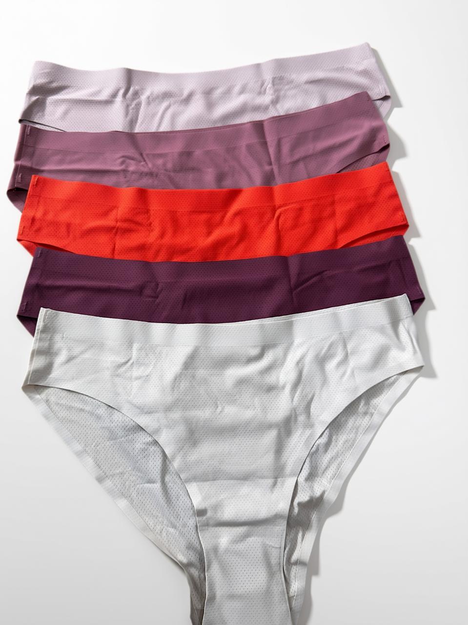 Pack of 2 Seamless Panties for Women – Soft Stretch Briefs | Large Size | Random Colors