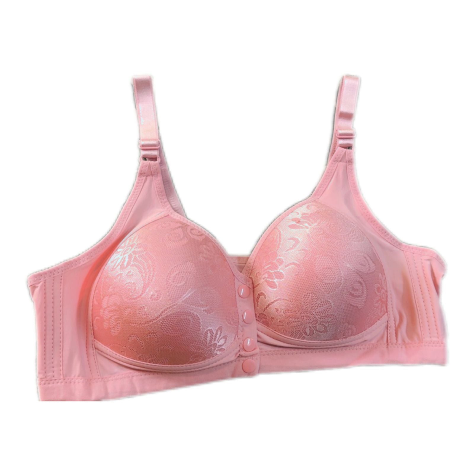 Front‑Open Padded Nursing Bra – Wireless, Soft Support & Easy Feed Access