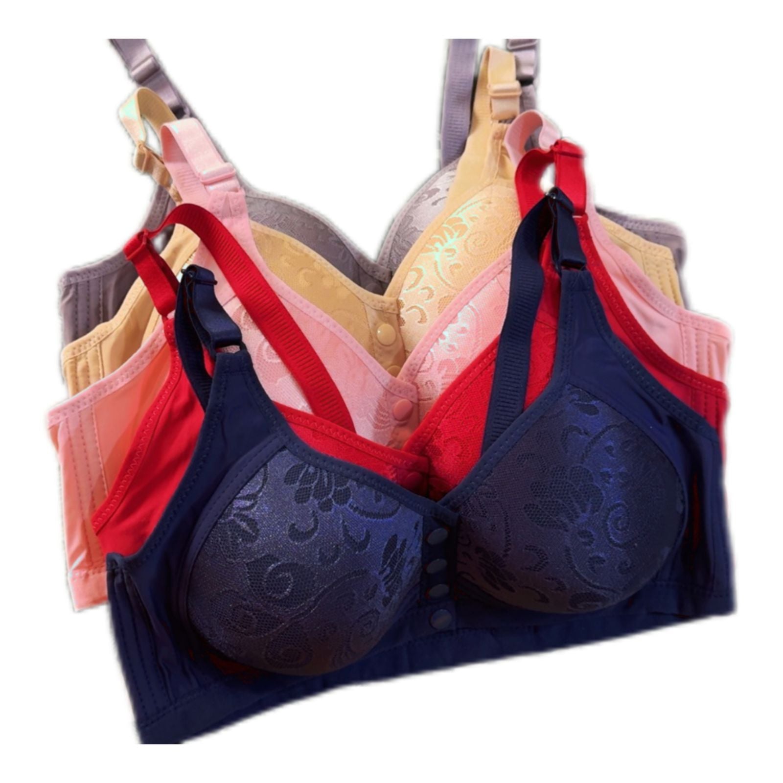 Front‑Open Padded Nursing Bra – Wireless, Soft Support & Easy Feed Access