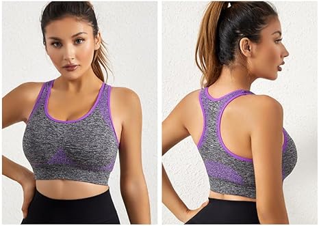Silken Cross-Buy Sports Bra – Non-Wired, Padded, Adjustable Straps
