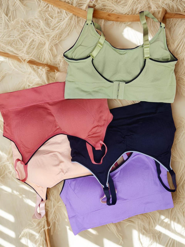 Wireless V-Neck Bralette Cami Bra – Strapless Comfort Tank Top Bra for Women & Girls