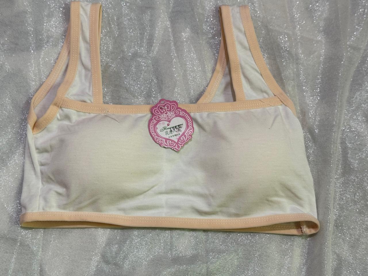 Light Padded Cotton Sports Bra for Teen Girls – Wireless & Breathable