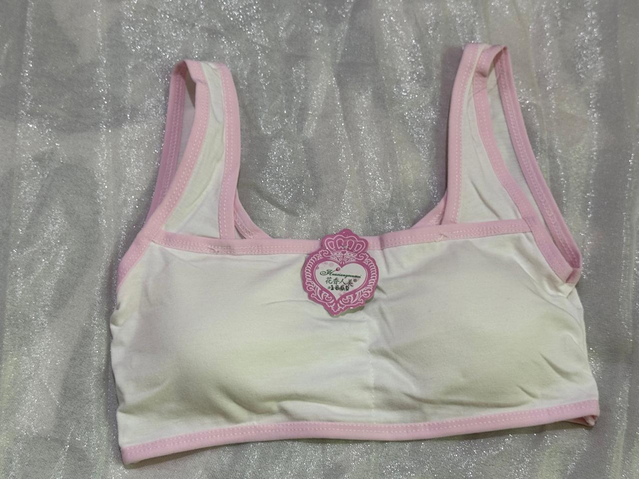 Light Padded Cotton Sports Bra for Teen Girls – Wireless & Breathable