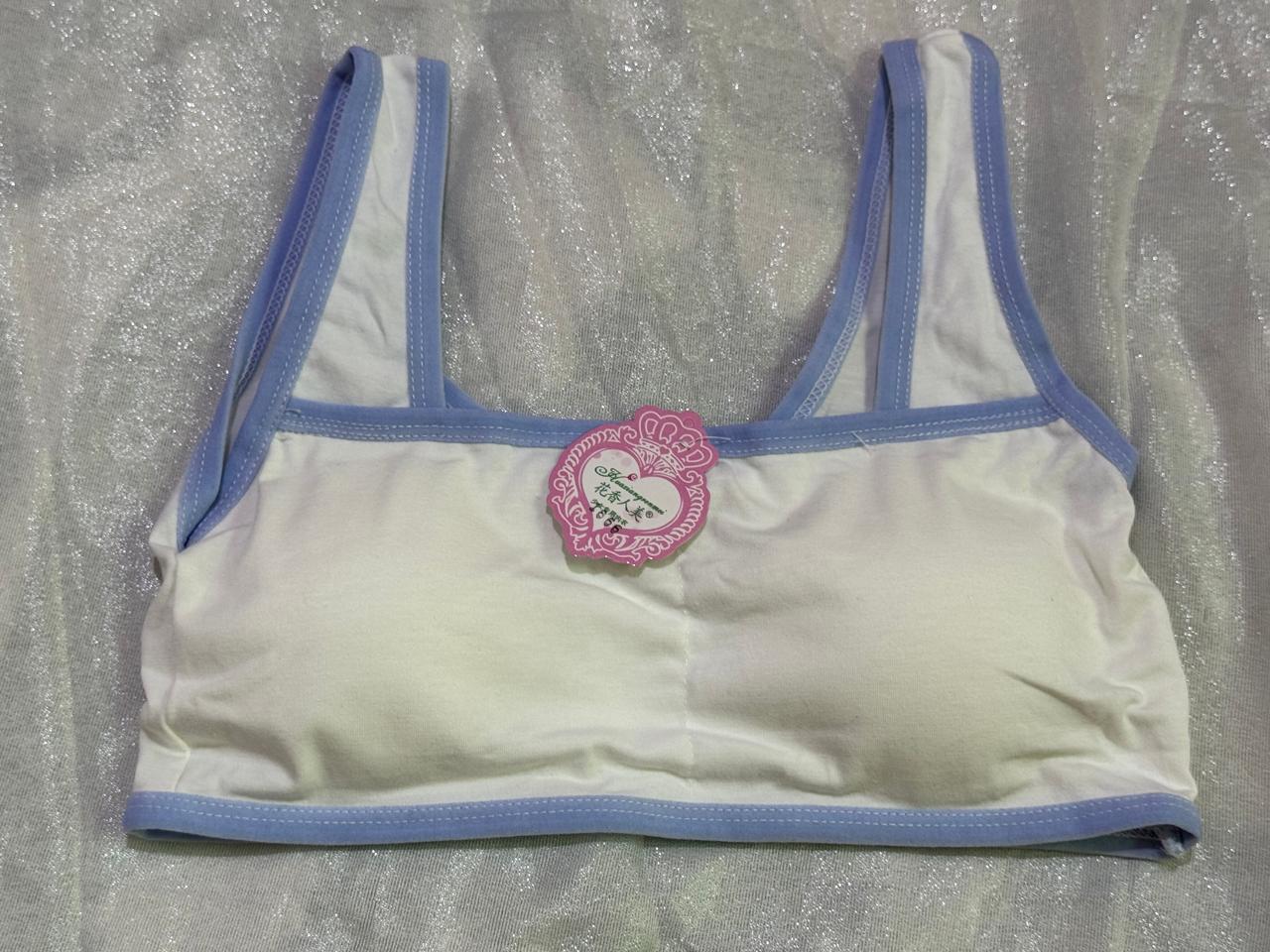 Light Padded Cotton Sports Bra for Teen Girls – Wireless & Breathable