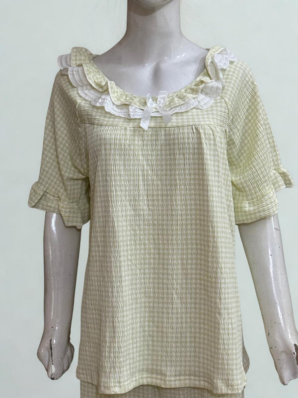 Soft Floral PJ Set – Wrinkle-Free | XL & XXL