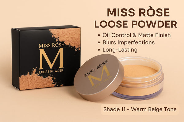 Miss Rose Loose Powder – Oil Control & Matte Finish (Shade 11)