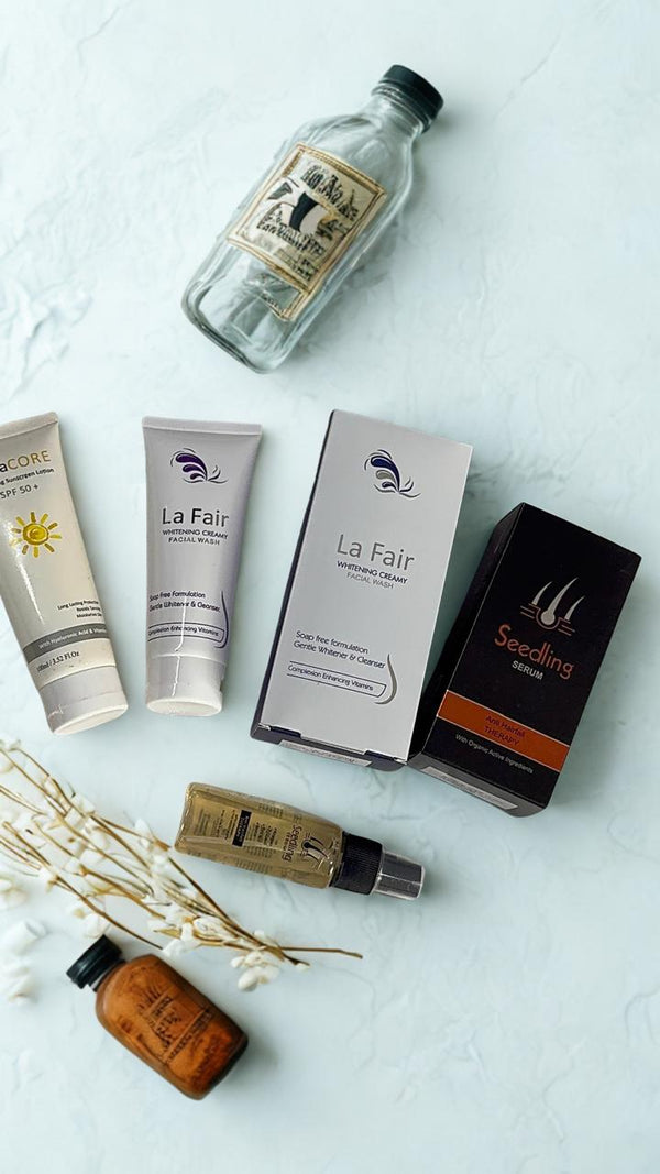 3-in-1 Skincare Bundle – Seedling Serum, La Fair Face Wash & Hexa Core Sunblock