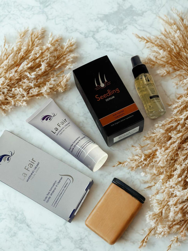 Skincare & Haircare Bundle – Seedling Hair Serum, Seedling Serum & La Fair Face Wash