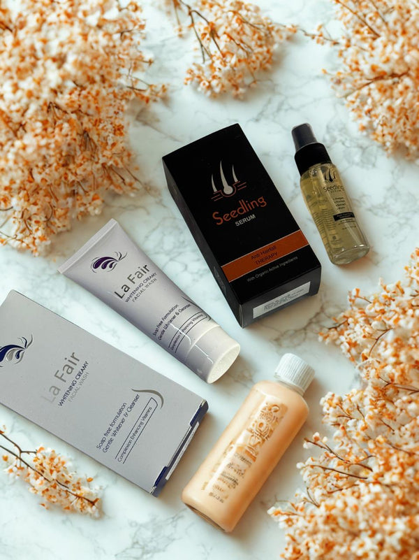 Skincare & Haircare Bundle – Seedling Hair Serum, Seedling Serum & La Fair Face Wash