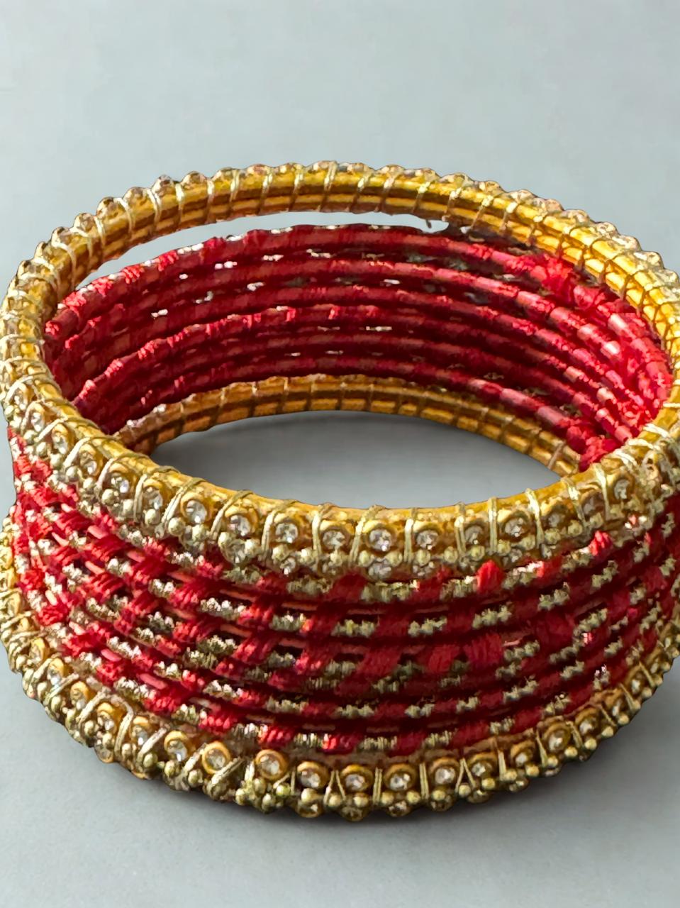 Handmade Silk Thread Bangles Set – Traditional & Elegant Jewelry