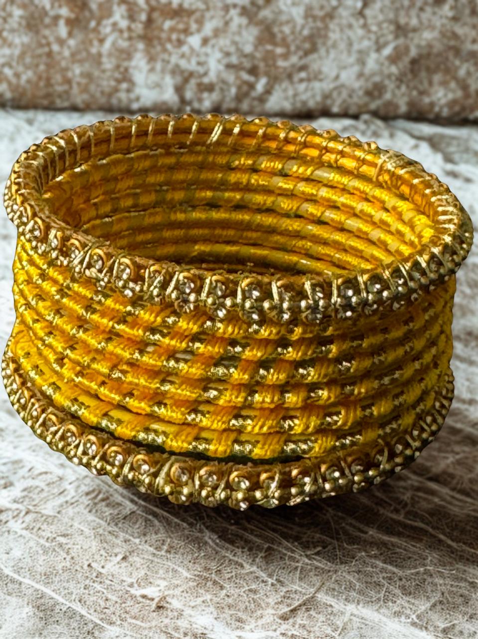 Handmade Silk Thread Bangles Set – Traditional & Elegant Jewelry