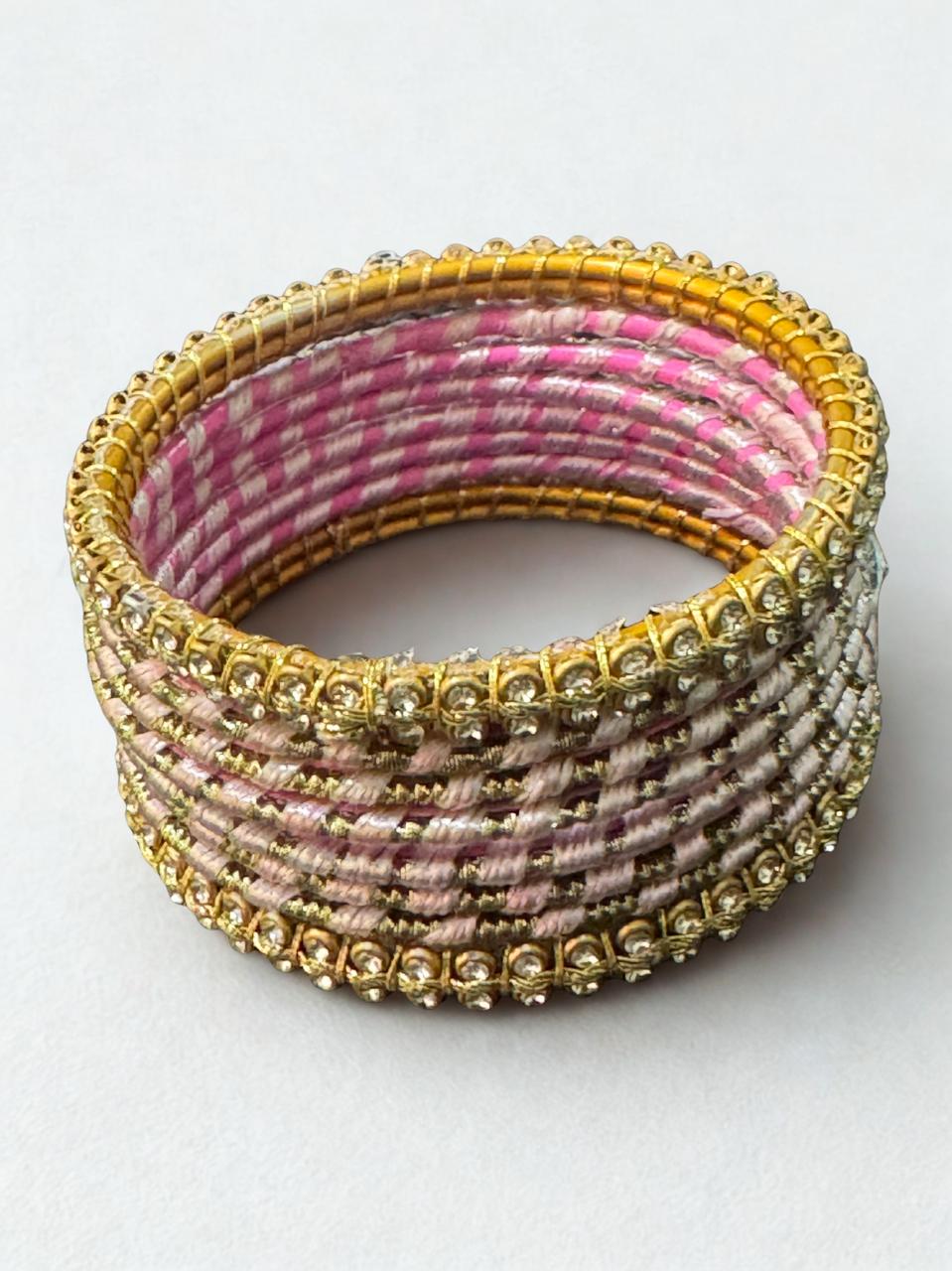 Handmade Silk Thread Bangles Set – Traditional & Elegant Jewelry