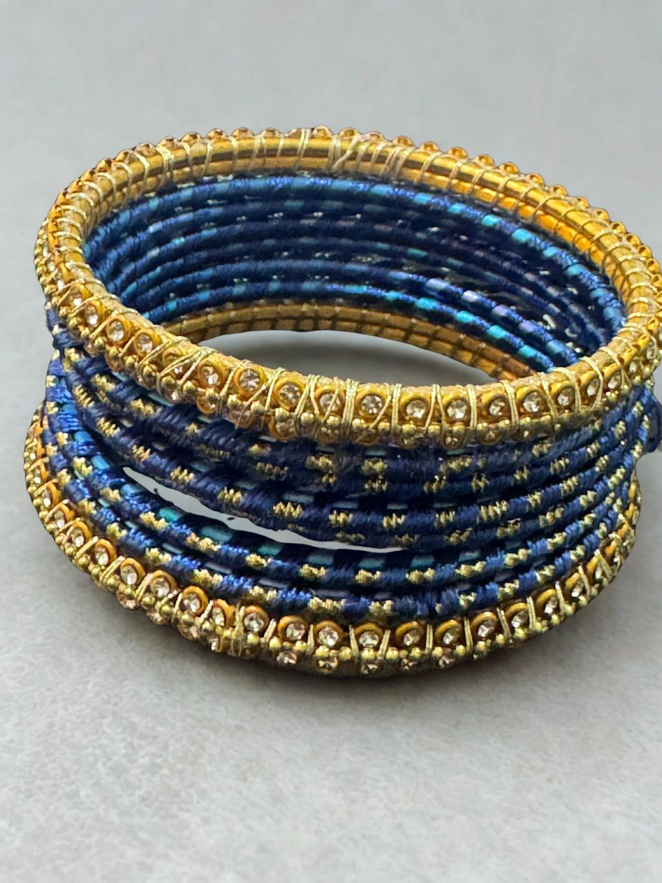Handmade Silk Thread Bangles Set – Traditional & Elegant Jewelry
