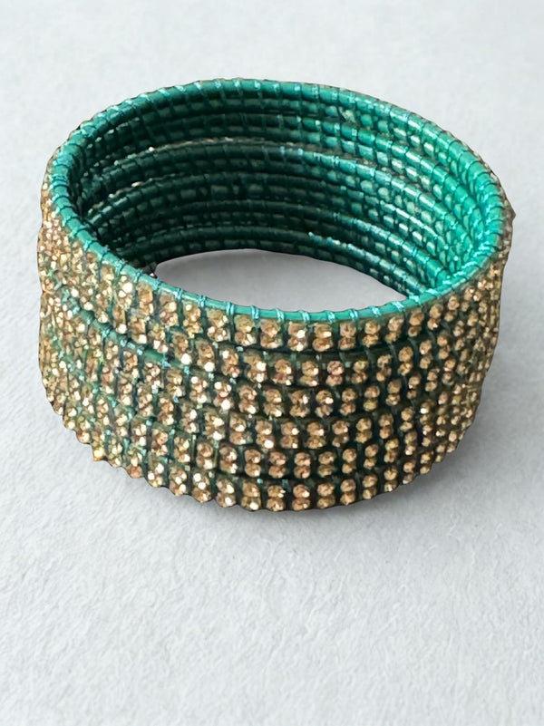 Women’s Crystal Studded Bangles – 7 Colors | Size Swa Du