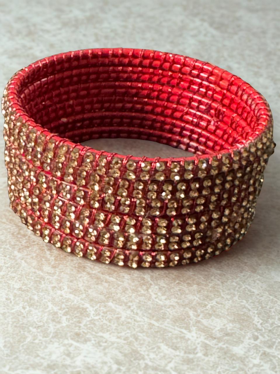 Women’s Crystal Studded Bangles – 7 Colors | Size Swa Du