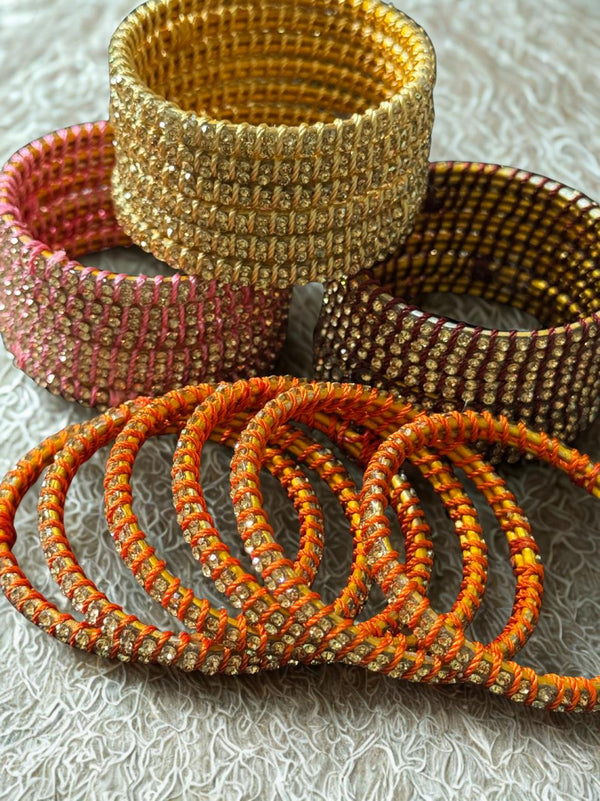 Kids Bangles Set – Pack of 4 | Sparkling Crystal Bangles
