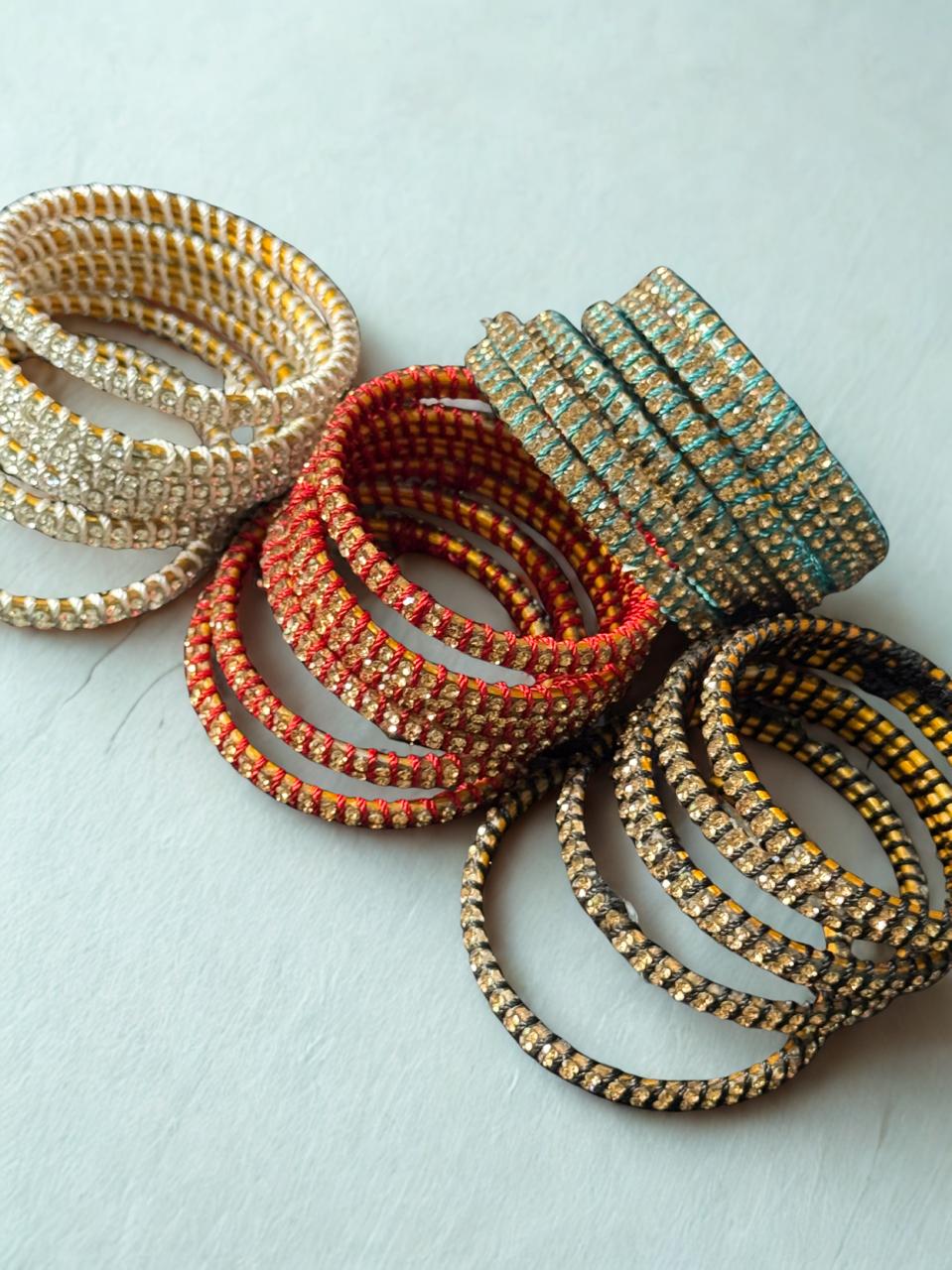 Kids Bangles Set – Pack of 4 | Sparkling Crystal Bangles