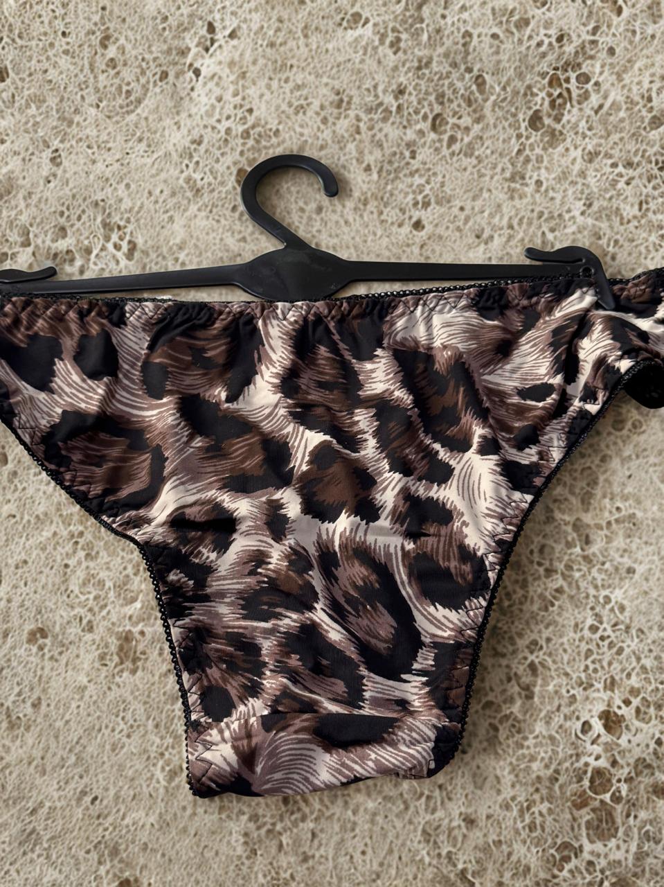Luxury Leopard Print Padded Bra & Panty Set – Women’s Lingerie (36-42B)
