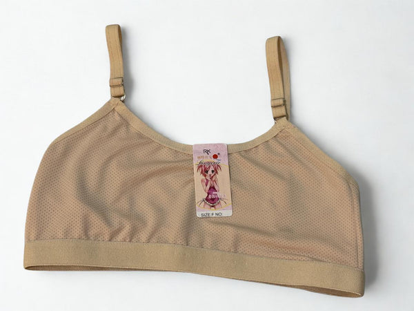 Training & Sports Bra for Teen Girls (Age 10–14)  Adjustable Straps, Cotton Blend